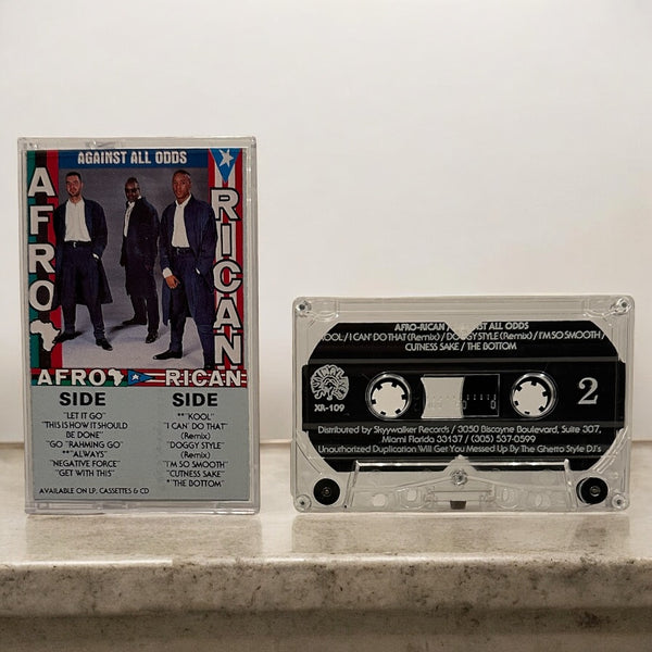 •AFRO RICAN - AGAINST ALL ODDS• ~1989 OG PRESSING~ (CASSETTE TAPE)