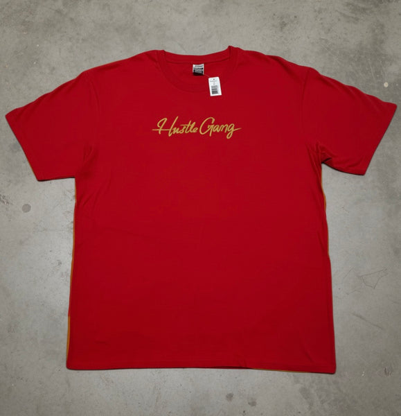 *HUSTLE GANG* (RED) •SHORT SLEEVE TEES•