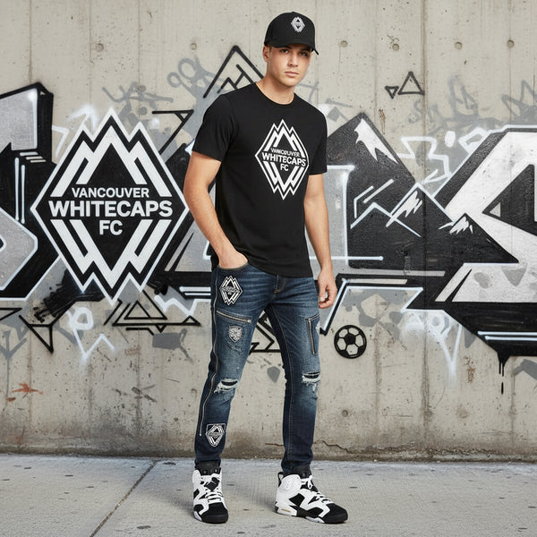 *Vancouver Whitecaps Football Club* Flex Fit curved beak hats by Mitchell & Ness