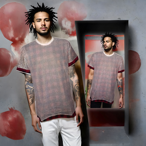^IMPERIOUS^ SIDE ZIP / FRONT MESH SHORT SLEEVE T-SHIRTS