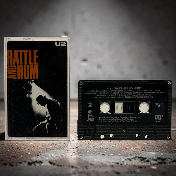 •U2 ~ RATTLE & HUM• ~1988 OG CANADIAN PRESSINGS~ (CD & CASSETTE TAPE)