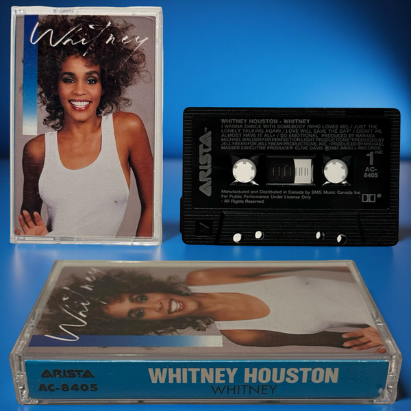 •WHITNEY HOUSTON - WHITNEY• ~1987 OG PRESSING~ (CASSETTE TAPE) (CANADIAN BLACK SHELL)