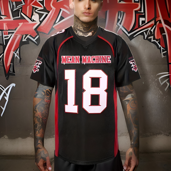 ^MEAN MACHINE 18 CREWE^ Football Jerseys (Stitched Logos & Numbers)