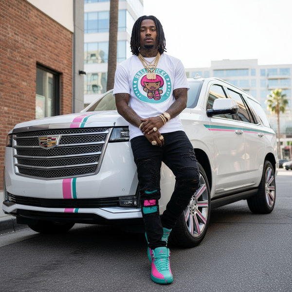 *RICH SCAMPI* (WHITE) ~HELLO NICKI~ •SHORT SLEEVE T-SHIRT•