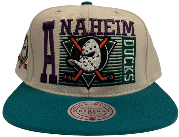 *Anaheim Mighty Ducks* snapback hats by Mitchell & Ness