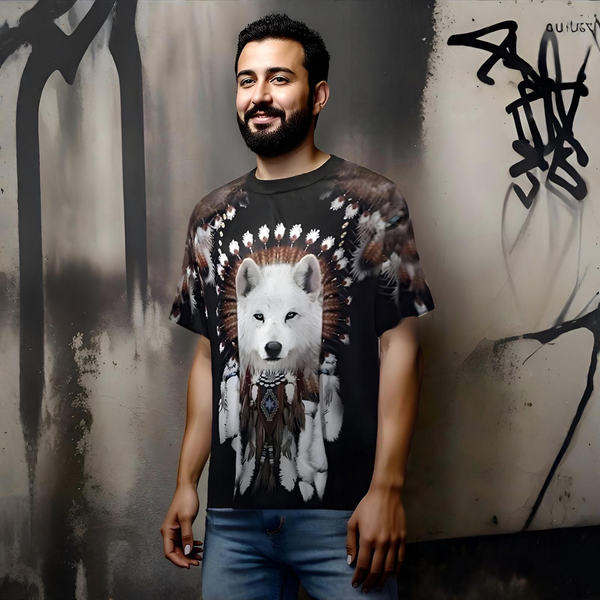 ^NATIVE AMERICAN^ ~FULL PRINT~ LIGHTWEIGHT SUMMER TEES