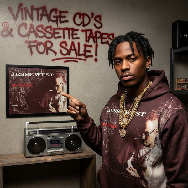 •JESSE WEST - NO PRISONERS• ~1989 OG PRESSING~ (CASSETTE TAPE)