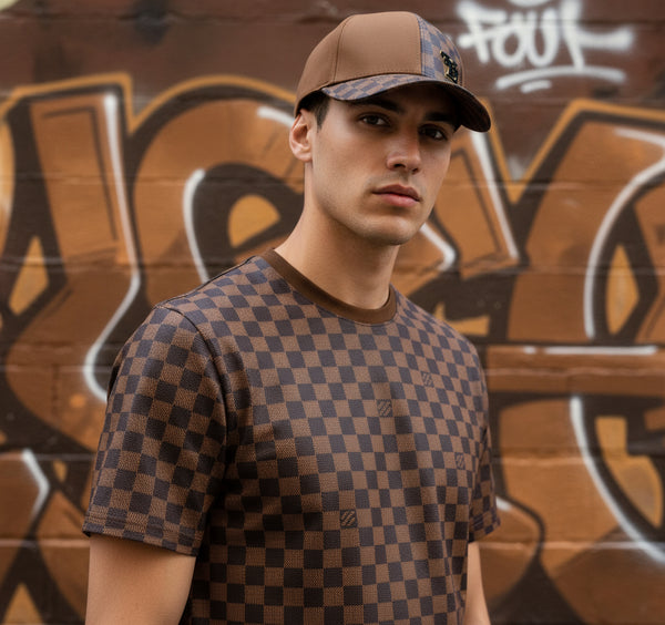 *LUXURY* ~French~ •designer curved beak hat• (adjustable strap)