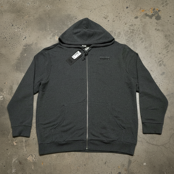 *CROOKS & CASTLES* (GREY-BLACK) ~MIRROR~ ZIP UP HOODIE