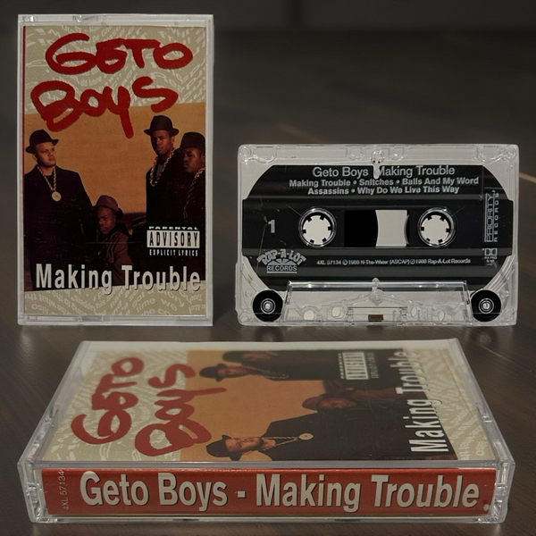 •GETO BOYS - MAKING TROUBLE• ~1988 PRIORITY RECORDS REPRESSING~ (CASSETTE TAPE)