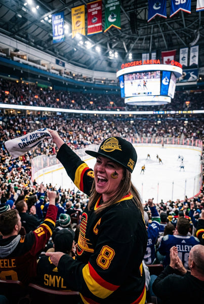 *VANCOUVER CANUCKS* Snapback hat by Mitchell & Ness (Dealer Sample)