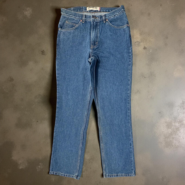 *LEVIS* ~505 straight fit orange tab jeans~ (32” x 32”)