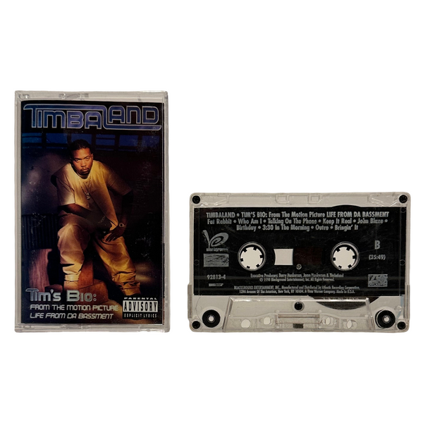 •TIMBALAND ~ TIM’S BIO: FROM THE MOTION PICTURE: LIVE FROM DA BASEMENT• ~1998 OG PRESSINGS~ (CD & CASSETTE TAPE)