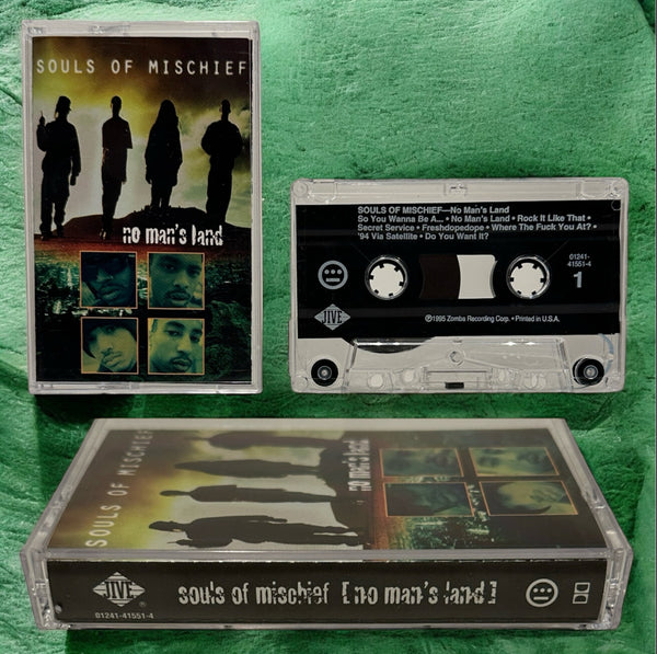 •SOULS OF MISCHIEF - NO NAN’S LAND• ~1995 OG PRESSING~ (CASSETTE TAPE)