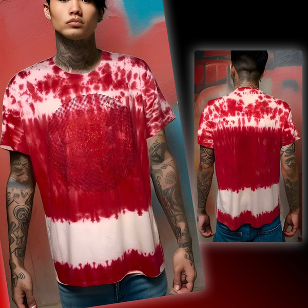 ^RED DRAGON^ (FANCY LOGO) TIE DYE T-SHIRTS BY IMPERIOUS