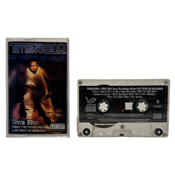 •TIMBALAND ~ TIM’S BIO: FROM THE MOTION PICTURE: LIVE FROM DA BASEMENT• ~1998 OG PRESSINGS~ (CD & CASSETTE TAPE)