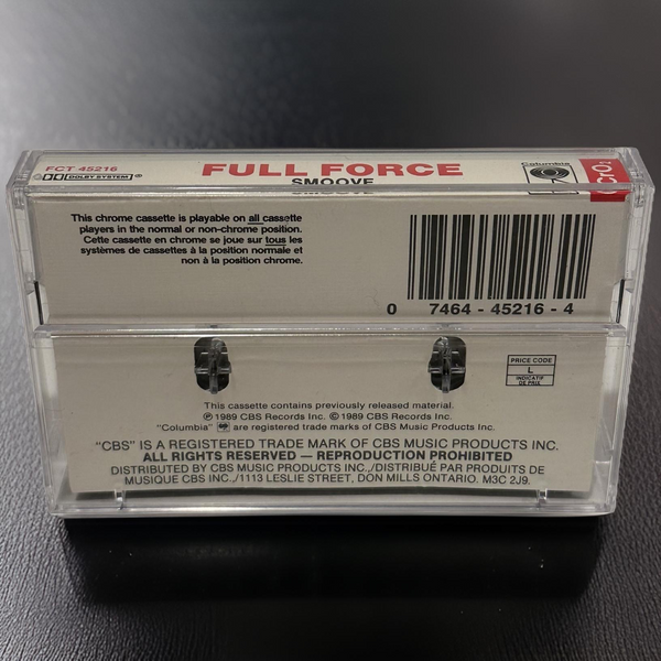 •FULL FORCE ~ SMOOVE• ~1989 OG PRESSING~ (CASSETTE TAPE)