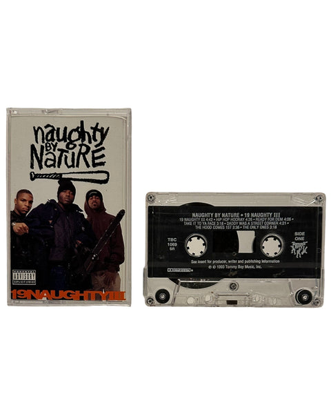 •NAUGHTY BY NATURE - 19NAUGHTYIII• ~1993 OG PRESSING~ (CASSETTE TAPE)