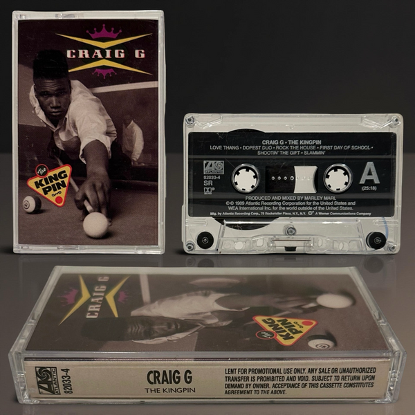 •CRAIG G - THE KINGPIN• ~1989 HTF PROMOTIONAL COPY~ (CASSETTE TAPE)