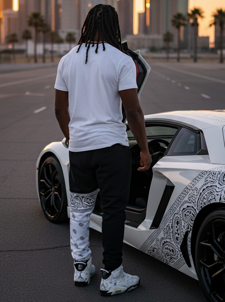 *204 LA FAMILIA* ~TEAM AK~ LUX FULL SWEATPANTS (CUT & SEW WITH EMBROIDERED LOGOS)