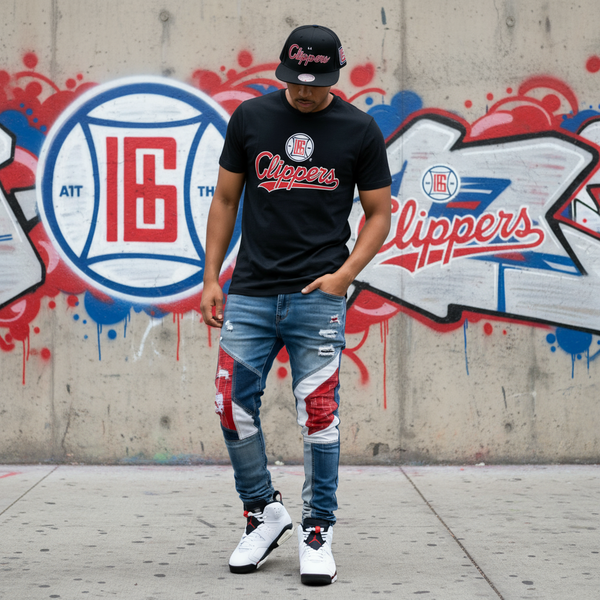 *Los Angeles Clippers* snapback hats by Mitchell & Ness