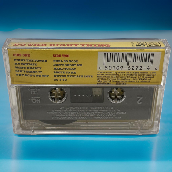 •DO THE RIGHT THING ~ MOVIE SOUNDTRACK• ~1989 OG PRESSING~ (CASSETTE TAPE)