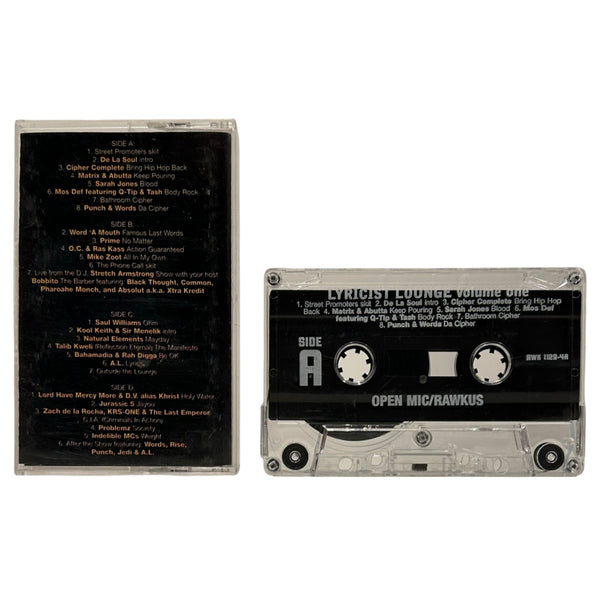 •LYRICIST LOUNGE - VOLUME ONE• ~1997 OG PRESSINGS~ (DOUBLE CD & DOUBLE CASSETTE TAPE)