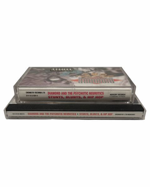 •DIAMOND AND THE PSYCHOTIC NEUROTICS - STUNTS, BLUNTS, & HIP HOP• ~1992 OG PRESSINGS~ (CD & CASSETTE TAPE)