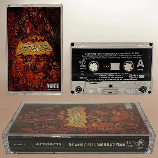 •ARTIFACTS - BETWEEN A ROCK AND A HARD PLACE• ~1994 OG PRESSINGS~ (CASSETTE TAPE)