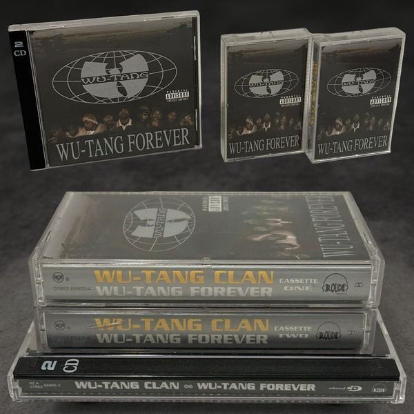 •WU-TANG CLAN ~ FOREVER• ~1997 OG DOUBLE ALBUM CANADIAN PRESSINGS~ (2CD & 2CASSETTE TAPES)