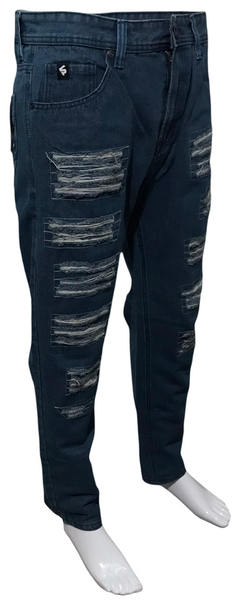 ^SOUTHPOLE^ (BLUE) RIPPED DENIM FOR MEN (34'' X 32'') (CARROT CUT)