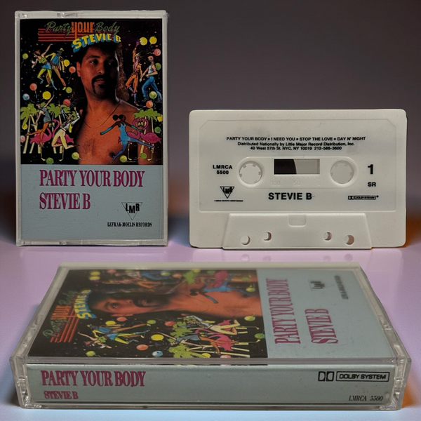 •STEVIE B - PARTY YOUR BODY• ~1988 OG PRESSING~ (CASSETTE TAPE)