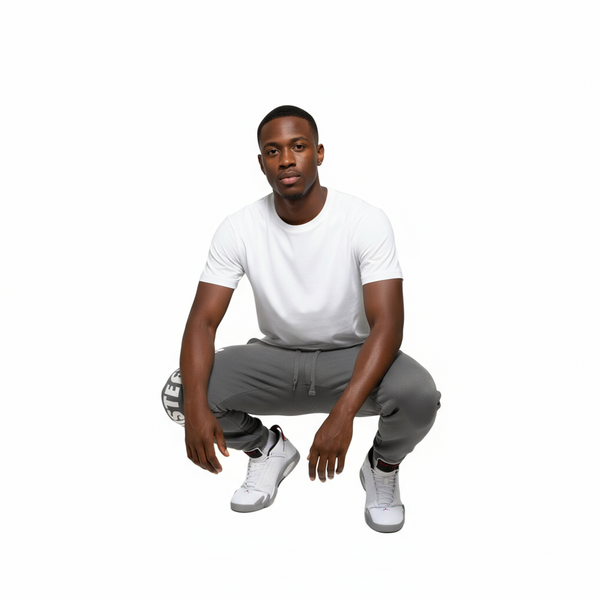^HUSTLE GANG^ (GREY) OPEN LEG SWEATPANTS