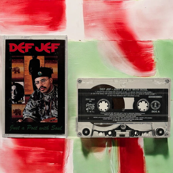 •DEF JEF ~ JUST A POET WITH SOUL• ~1989 OG PRESSING~ (CASSETTE TAPE) (1)