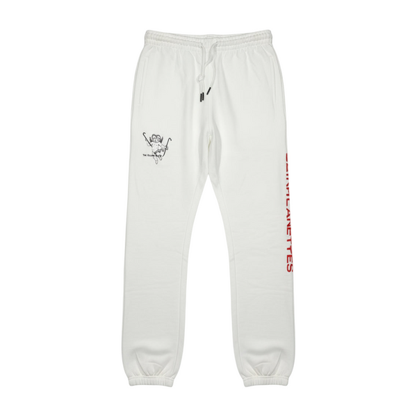 *CROOKS & CASTLES* (WHITE) ~RULING ANGEL~ JOGGER SWEATPANTS