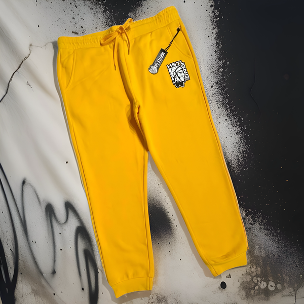 *HUSTLE GANG* (YELLOW-GOLD) ~HSTL~ •JOGGER SWEATPANTS•