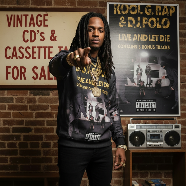 •KOOL G. RAP & D.J. POLO ~ LIVE AND LET DIE• ~1992 OG PRESSING~ (CASSETTE TAPE) (5)