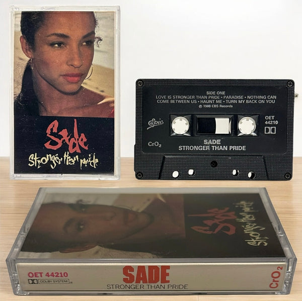 •SADE - STRONGER THAN PRIDE• ~1988 OG CANADIAN PRESSING~ (CASSETTE TAPE) (BLACK SHELL)