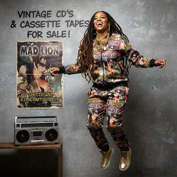 •MAD LION ~ GHETTO GOLD & PLATINUM RESPECT• ~1997 OG PRESSING~ (CASSETTE TAPE)