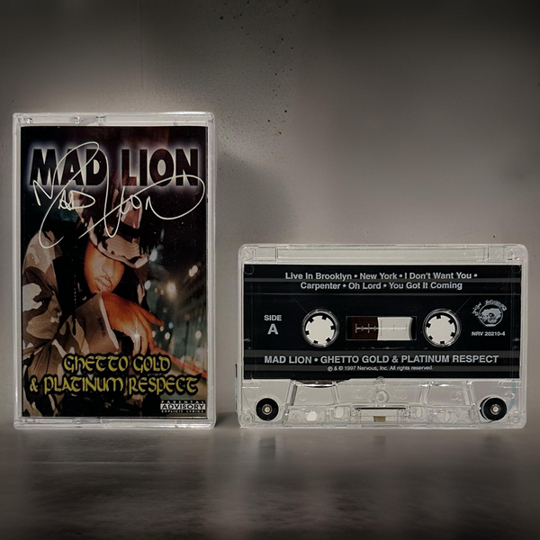 •MAD LION ~ GHETTO GOLD & PLATINUM RESPECT• ~1997 OG PRESSING~ (CASSETTE TAPE)