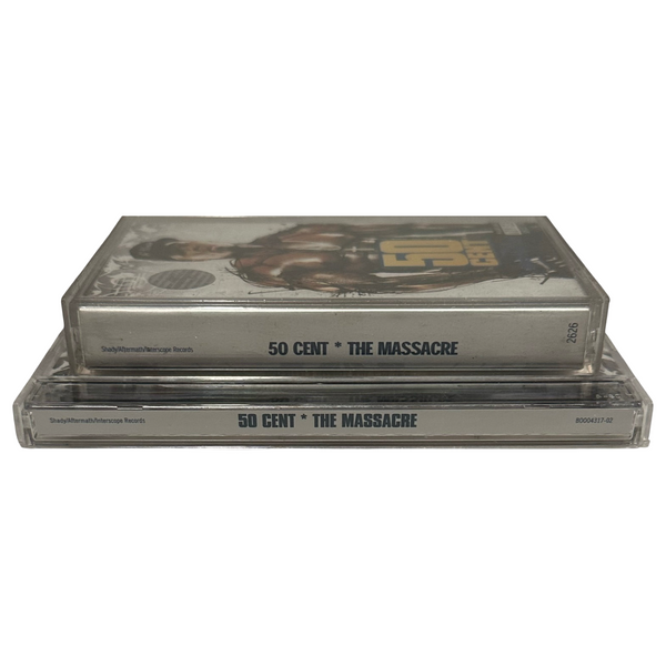 •50 CENT - THE MASSACRE• ~2005 OG PRESSINGS~ (CD & INDONESIAN CASSETTE TAPE)