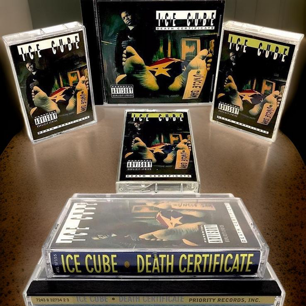 •ICE CUBE - DEATH CERTIFICATE• (1991) (CASSETTE & CD AVAILABLE) (ORIGINAL PRESSINGS)