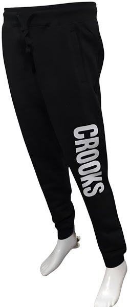 ^CROOKS & CASTLES^ (BLACK) JOGGER SWEATPANTS