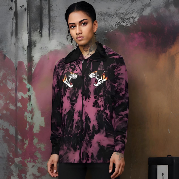 ^CAMP CLOTHING CO.^ *FLYING TIGERS* ACID WASH ZIP UP HOODIES