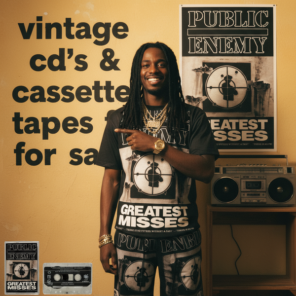 •PUBLIC ENEMY ~ GREATEST MISSES• ~1992 OG PRESSING~ (CASSETTE TAPE)