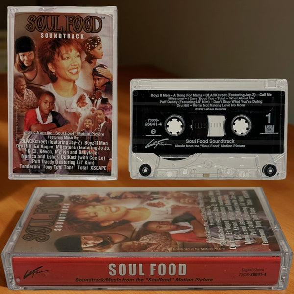 •SOUL FOOD - MUSIC FROM THE MOTION PICTURE• ~1997 OG PRESSING~ (CASSETTE TAPE)