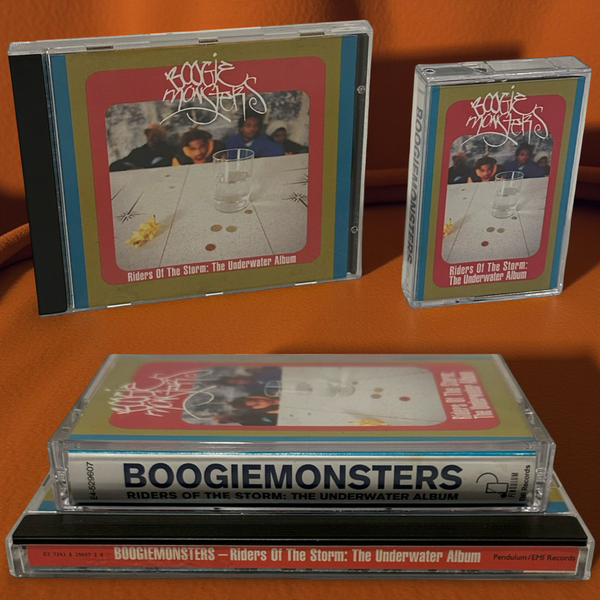 •BOOGIEMONSTERS - RIDERS OF THE STORM: THE UNDERWATER ALBUM• ~1994 OG PRESSINGS~ (CD & CASSETTE TAPE)