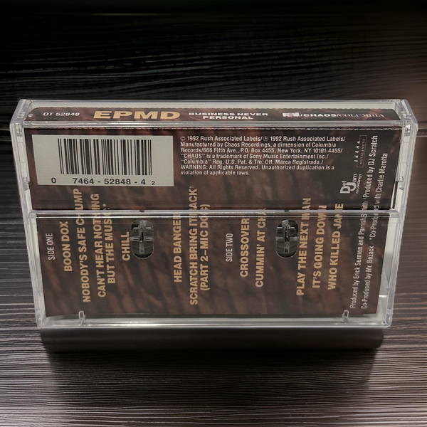 •EPMD ~ BUSINESS NEVER PERSONAL• ~1992 OG PRESSING~ (CASSETTE TAPE)
