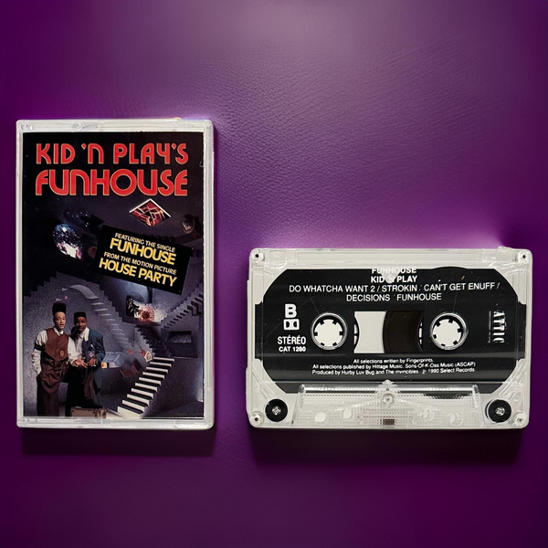 •KID ‘N PLAY - KID ‘N PLAY’S FUNHOUSE• ~1990 OG PRESSING~ (CASSETTE TAPE)