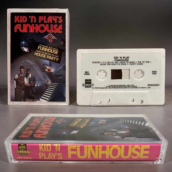 •KID ‘N PLAY - KID ‘N PLAY’S FUNHOUSE• ~1990 OG PRESSING~ (CASSETTE TAPE)